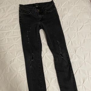 Banana Republic Black Torn Jeans